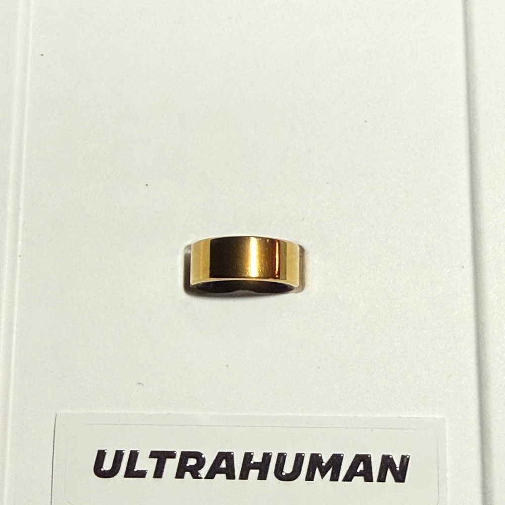 Ultrahuman Gold Wearable Smart Ring size 5